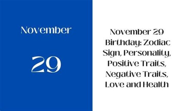 november 29 birthday personality