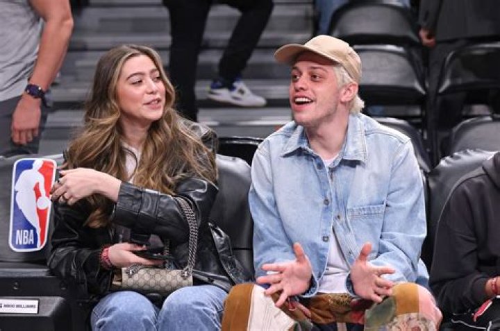 Pete Davidson attends Nets game with his sister