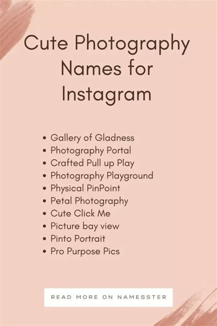 Photography Names For Instagram To Attract Everyone