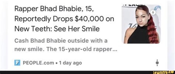 Rapper Bhad Bhabie, 15, Reportedly Drops 40,000 on New Teeth See Her