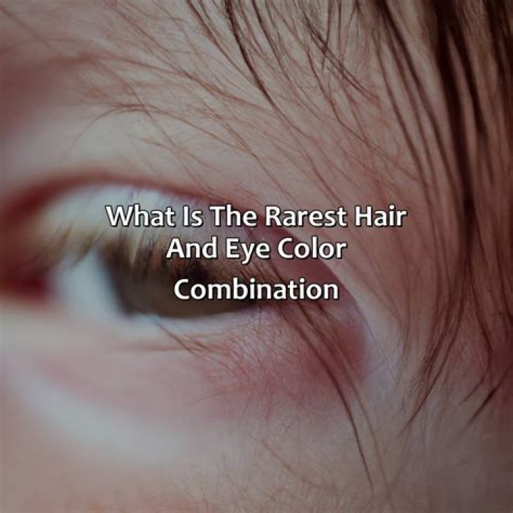 Rarest Hair and Eye Color Combination YouTube