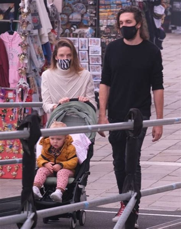Rebecca Ferguson and husband Rory dote on daughter Sage on a stroll in