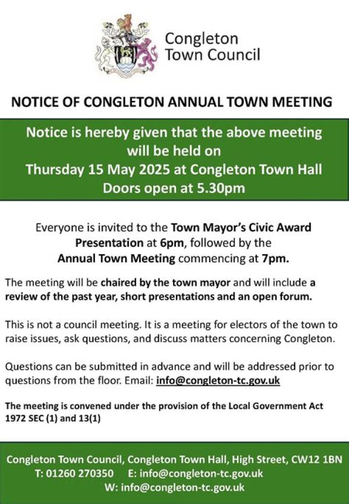 Rob Moreton Congleton Town Council