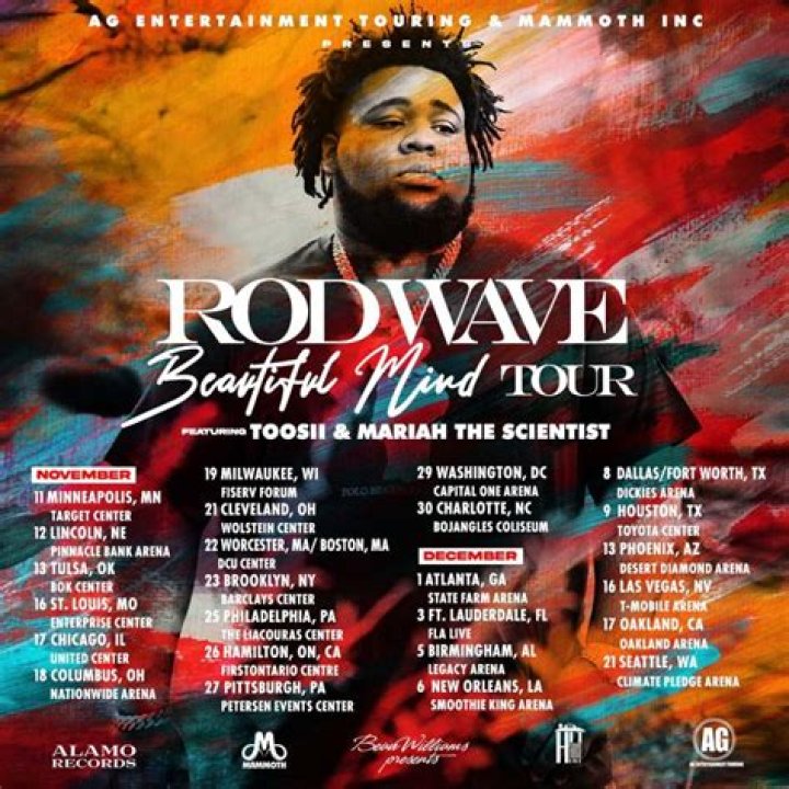 Rod Wave Announces Beautiful Mind Tour at Capital One Arena November 29