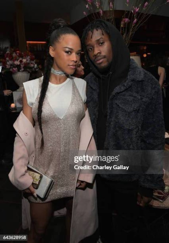 Shameik Moore and Serayah Celebrity look, Vanity fair oscar party