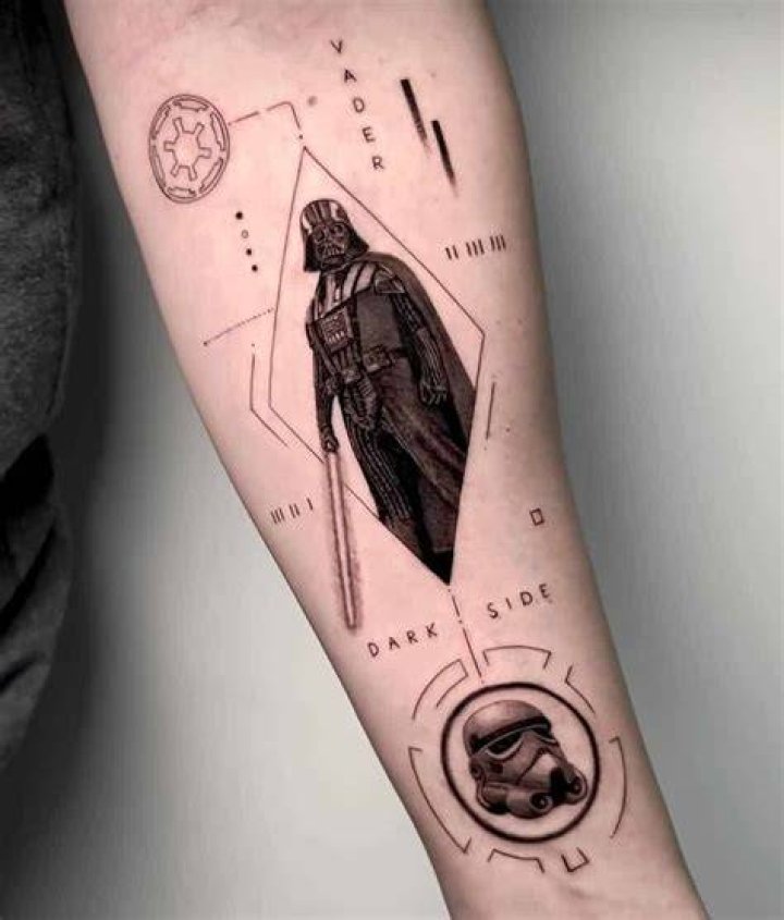 Starwars tattoo Geek tattoo, Star wars tattoo, Tattoos for guys