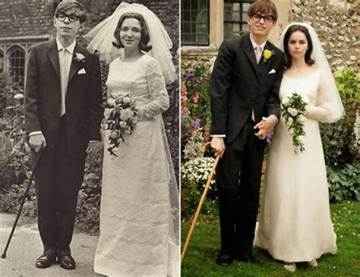 Stephen Hawking Wedding Photo With Eddie Redmayne POPSUGAR Entertainment