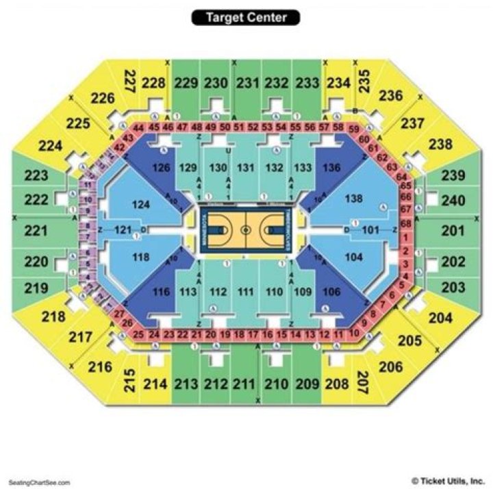 Target Center Seating Chart Seating Charts & Tickets