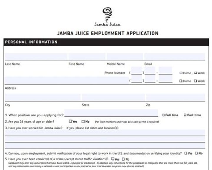 the jamba juice application