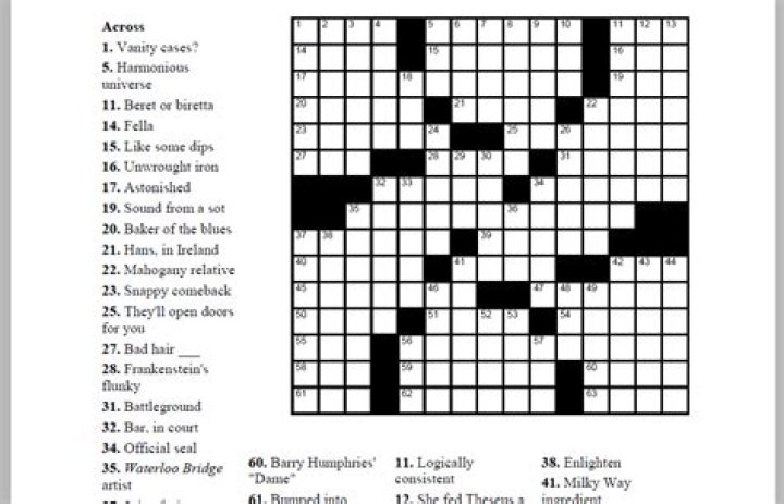 Thomas Joseph Crossword Clues And Answers For April 6th, 2023