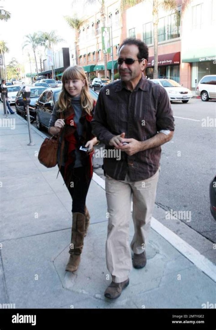 Tony Shalhoub and his daughter Sophie pay a visit to a medical facility