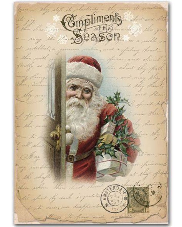 Vintage Santa Printables Printable Word Searches