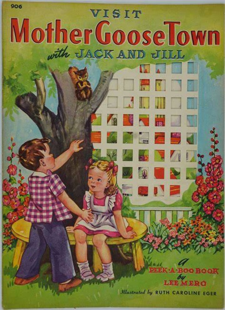 Visit MOTHER GOOSE TOWN with Jack and Jill A peek a boo book 906 by