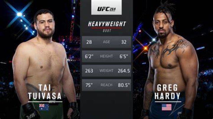 WATCH Tai Tuivasa hands Greg Hardy his first knockout loss at UFC 264