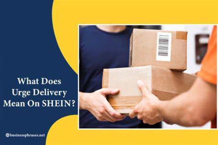 What does urge delivery mean on Shein SAKAI NEWS BLOG