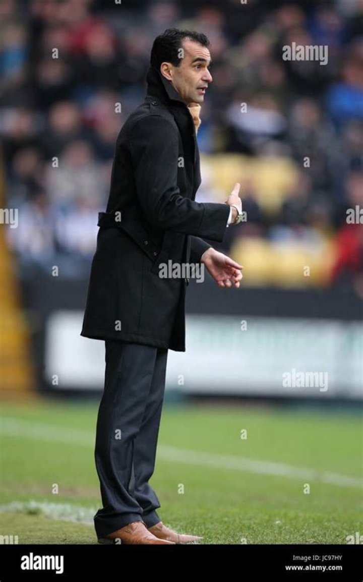 Wigan FC Manager Roberto Martinez with wife Beth Thomson Stock Photo