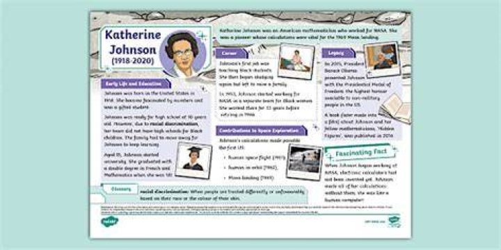 Year 3/4 Fact File Katherine Johnson Grammarsaurus