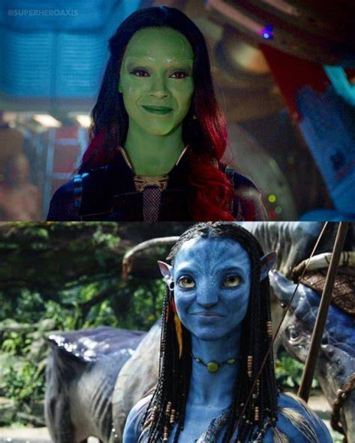 Zoe Saldana as Gamora Great hairstyles, Guardians of the galaxy, Zoe